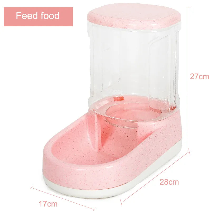 Automatic Food And Water Dispenser For Dogs And Cats With Large Storage Container