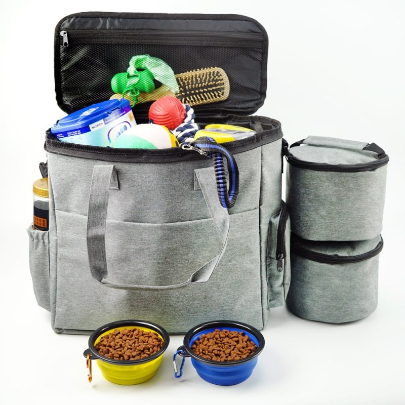 Multifunctional Dog Bag For Travelling - Practical Storage For Food Toys And Accessories