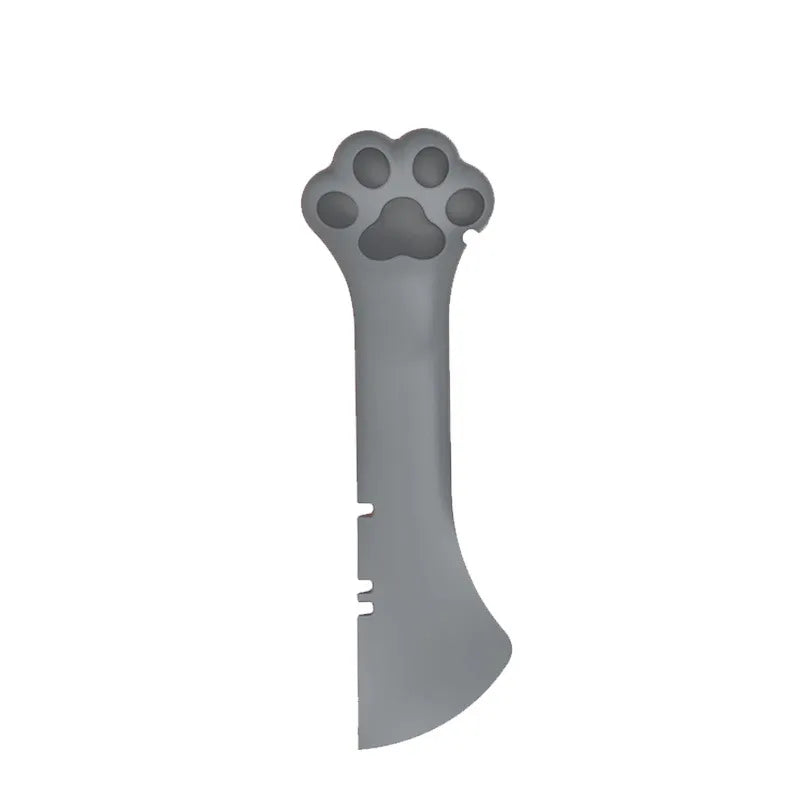 Silicone Pet Food Dispenser - Flexible Can Opener And Paw-shaped Spoon