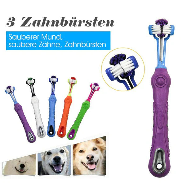 3 - Head Dog Toothbrush - Effective Cleaning For Healthy Teeth