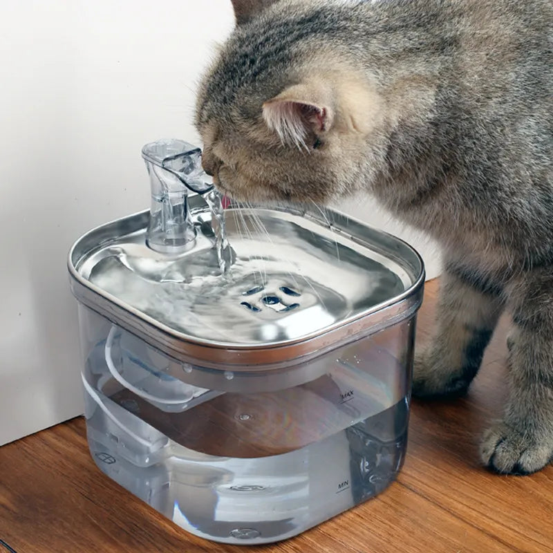 Automatic Drinking Fountain For Cats And Dogs - Quiet Water Dispenser With Filter