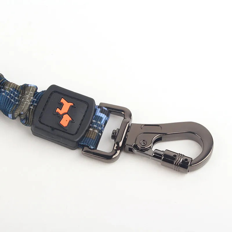 Elasticated Dog Lead With Shock Absorption - Adjustable Nylon Lead For Dogs