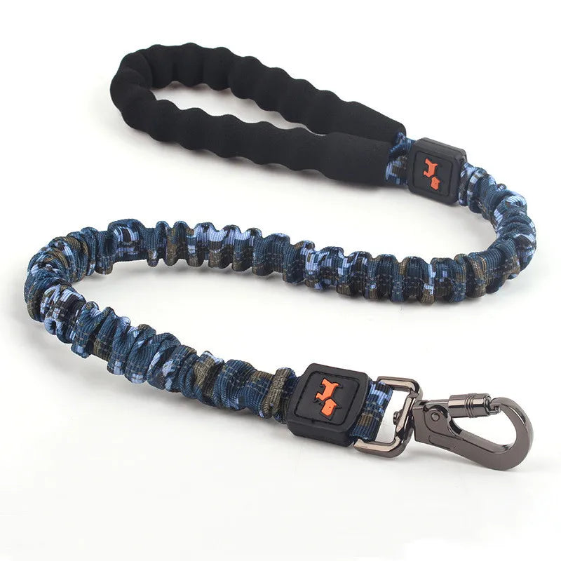 Elasticated Dog Lead With Shock Absorption - Adjustable Nylon Lead For Dogs