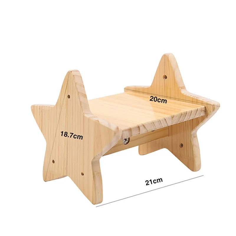 Wall Scratching Board For Cats Made Of Wood In Cat Head Design - Cosy Resting Place And Toy