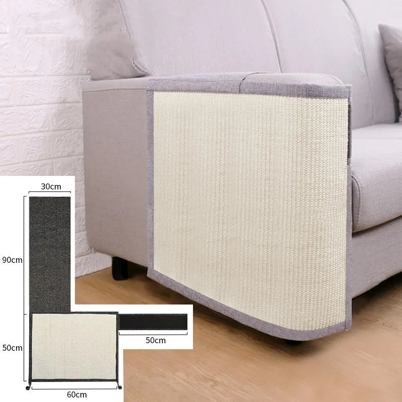 Sofa Scratch Protection - Cat Scratch Mat For Armrest Furniture- Scratch Protection With Sisal