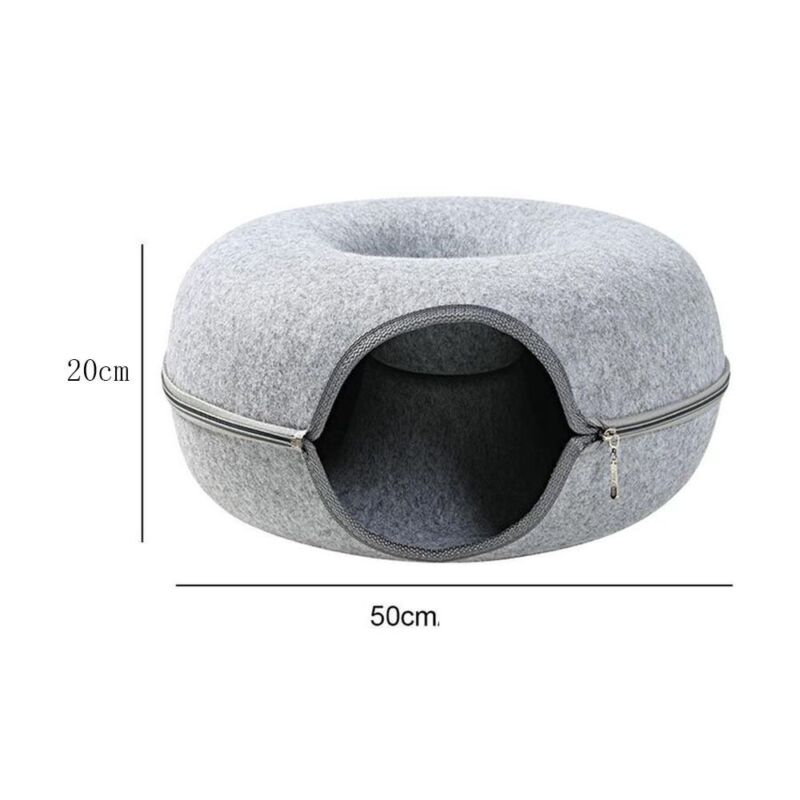 2in1 Donut Cat Bed And Cave