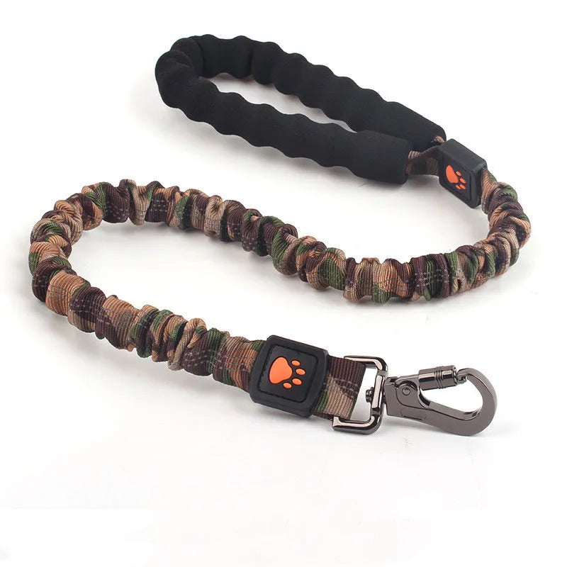 Elasticated Dog Lead With Shock Absorption - Adjustable Nylon Lead For Dogs