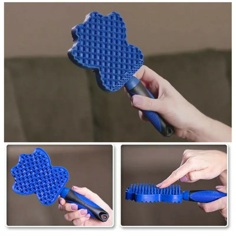 Multifunctional Silicone Dog Brush With Massage Function For Gentle Coat Care