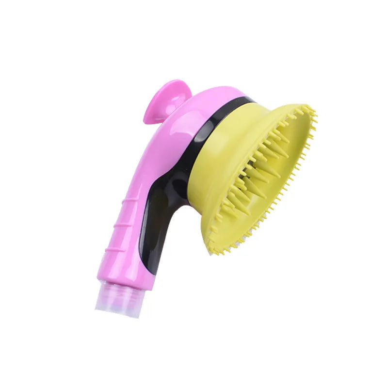 Shower Brush for Dogs with Massage Function and Coat Cleaning