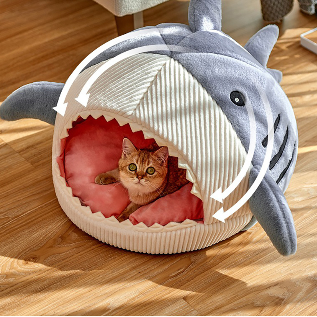 Portable Cat Cave With Cuddly Cushion