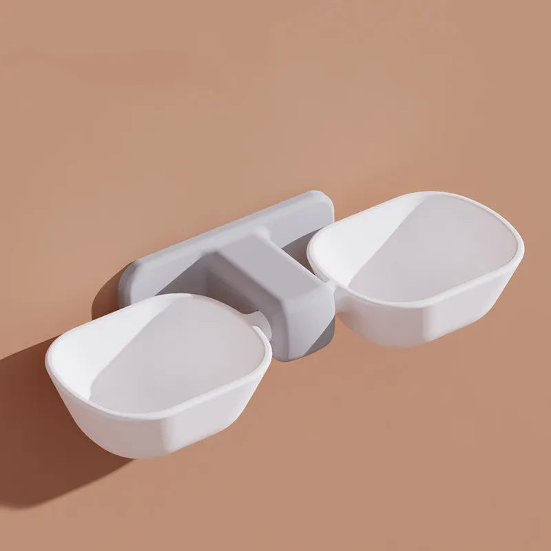 Wall Mount Food And Water Bowls For Pets - Space - Saving And Practical