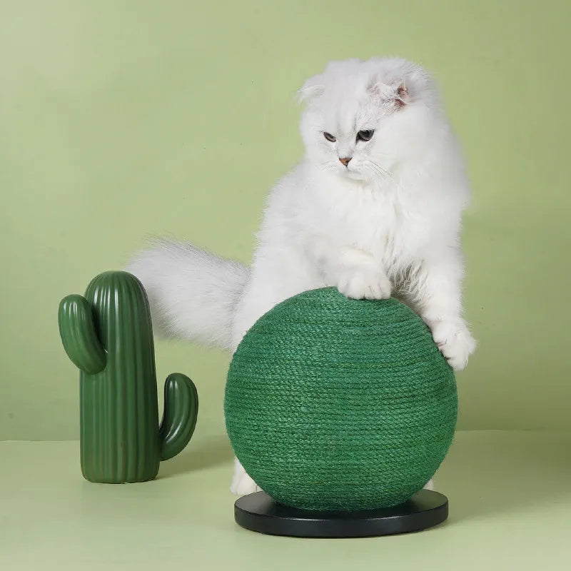 Cat Scratching Ball Made Of Sisal - Scratching Toy For Cats For Claw Care