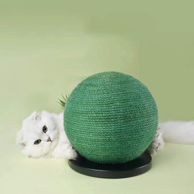 Cat Scratching Ball Made Of Sisal - Scratching Toy For Cats For Claw Care