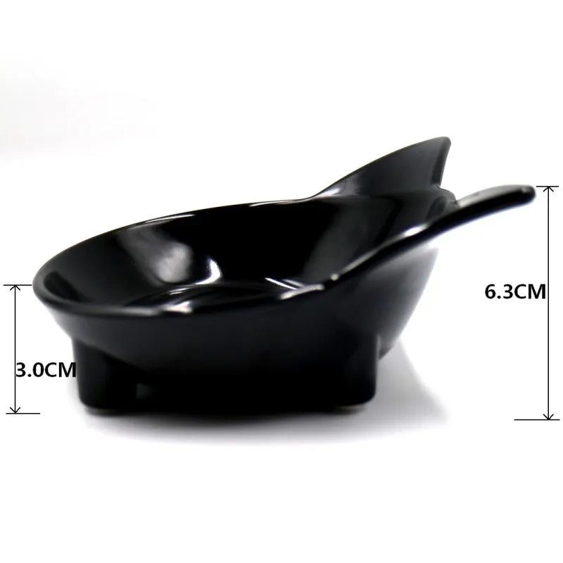 Cat Bowl In Cat Ears Design - Food Bowl For Cats And Dogs