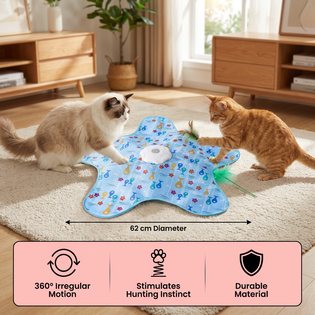 HuntingFun Pro – Automatic cat toy for stress relief and playtime fun
