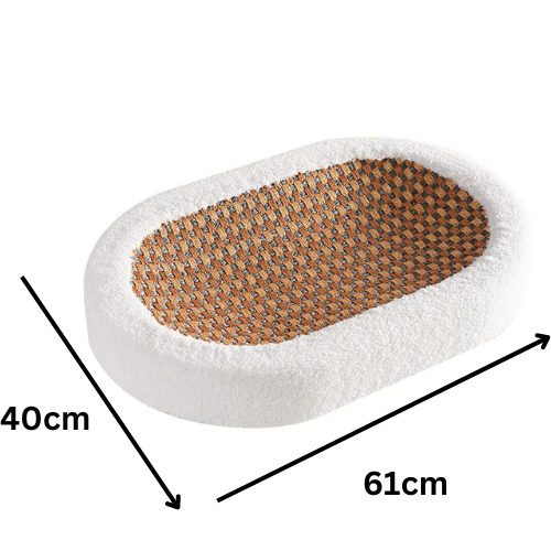 Premium Cat Bed With Scratching Plate