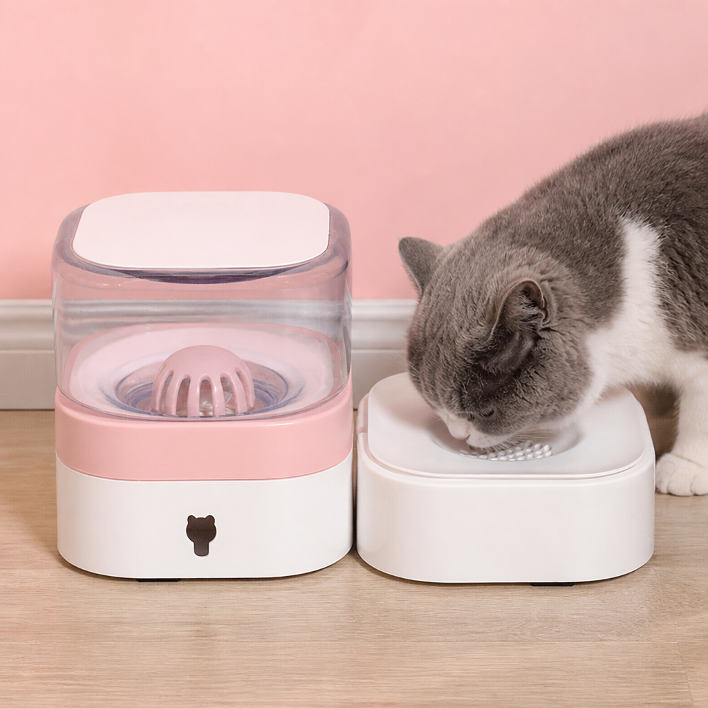 Automatic portable water dispenser for cats