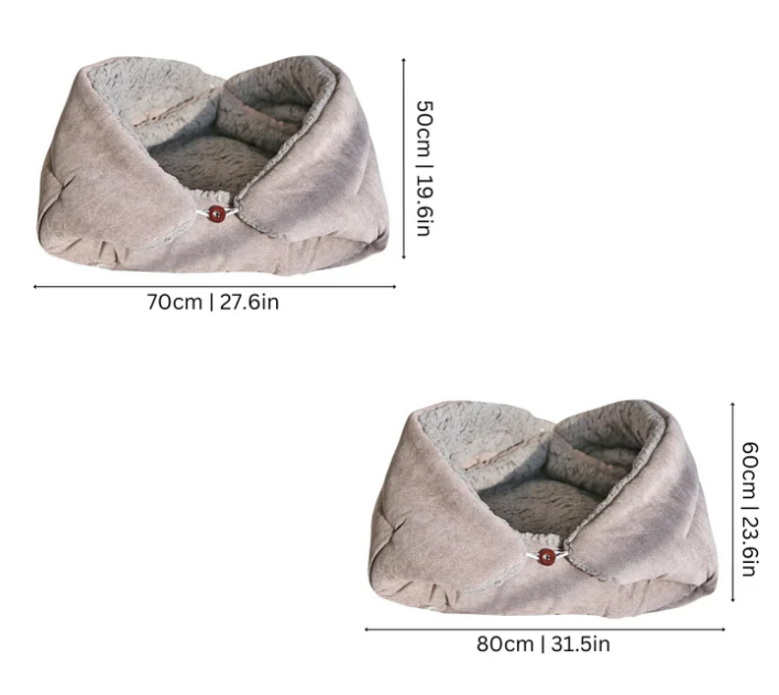 2-in-1 Cozy Bed and Blanket for Cats