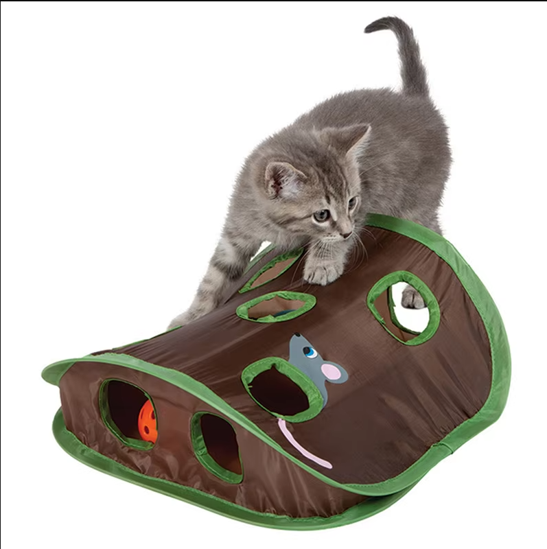 Cat Play Mat With Hide And Seek - Interactive Hunting Activity Mat