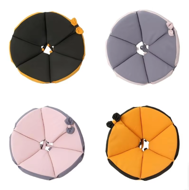 Soft Dog Collar With Comfort - Protective Collar For Dogs After Operations In Yellow And Brown