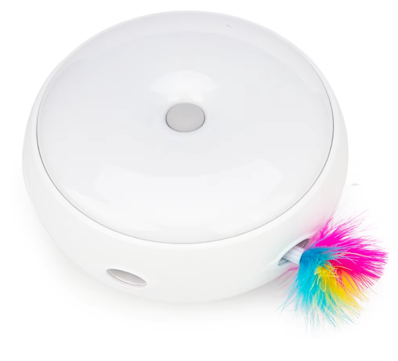 Interactive Cat Toy - Automatic Toy With Rainbow Fluffy Feather