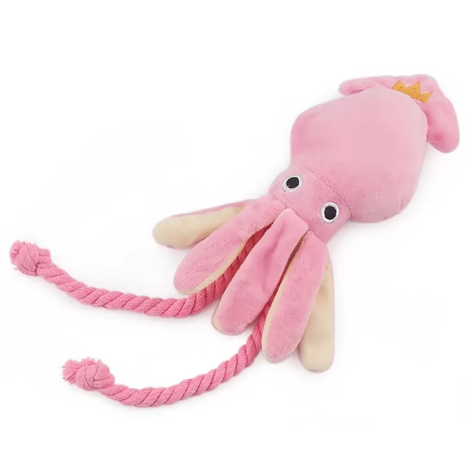 Plush Squid - Interactive Chew Toy For Dogs