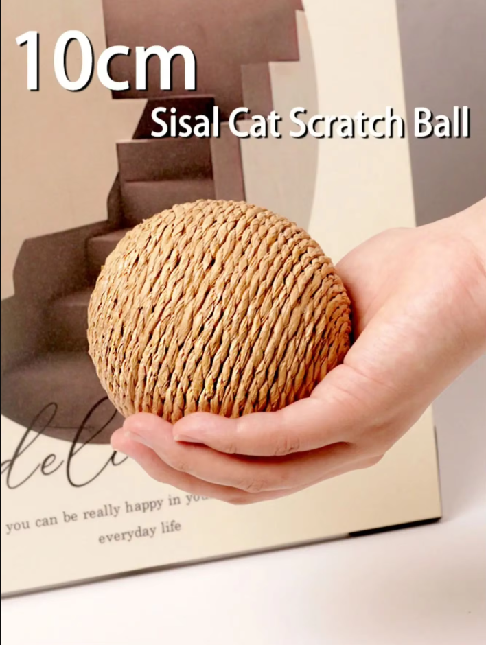 Natural Sisal Ball - Scratch And Play Ball For Cats