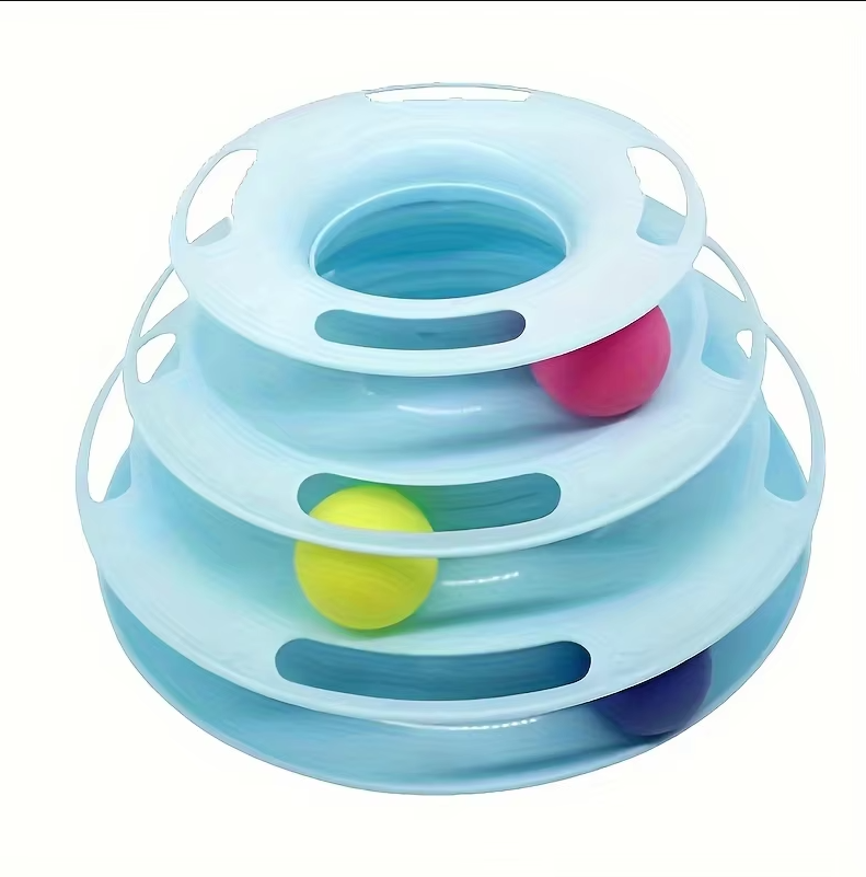 Play Tower With Balls - 3 - Stage Cat Toy