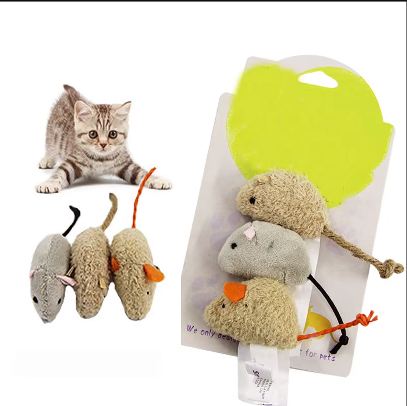 Plush Mice Cat Toy - Interactive Prey Game For Playful House Tigers