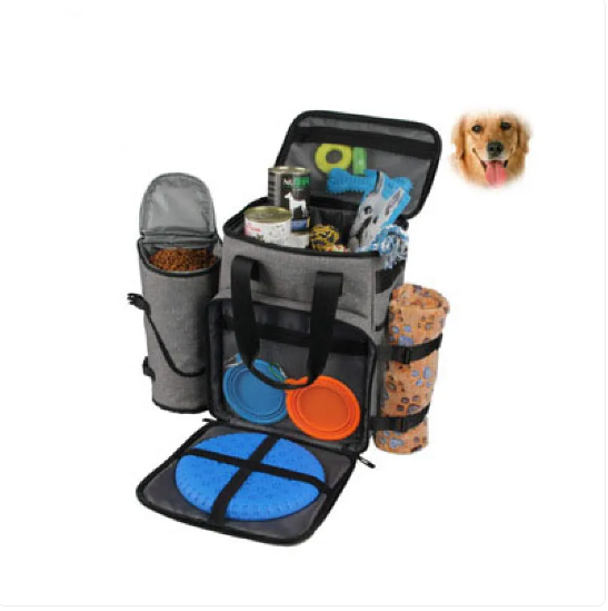 Practical Dog Bag For Travel - Multifunctional With Compartments For Toys And Food