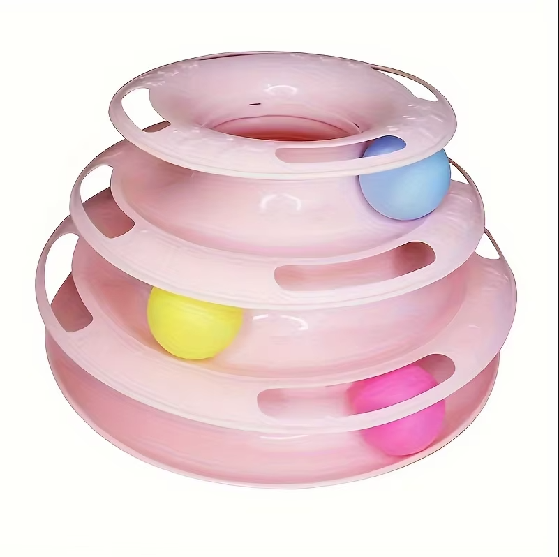 Play Tower With Balls - 3 - Stage Cat Toy