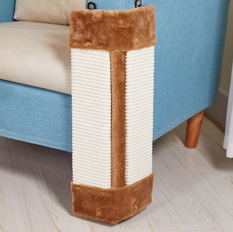 Cat Scratching Board With Soft Cover - Scratching Mat For Wall Mounting