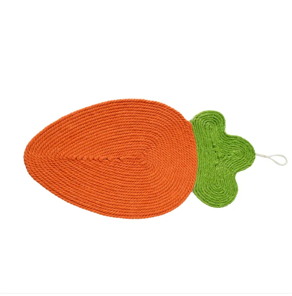Cat Scratching Mat In Fruit Shape - Watermelon And Carrot Design