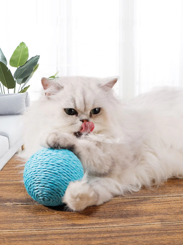 Natural Sisal Ball - Scratch And Play Ball For Cats