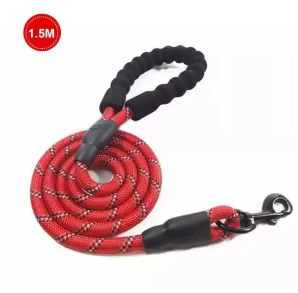 Adjustable Nylon Dog Lead With Padded Handle - Robust And Non - Slip Design