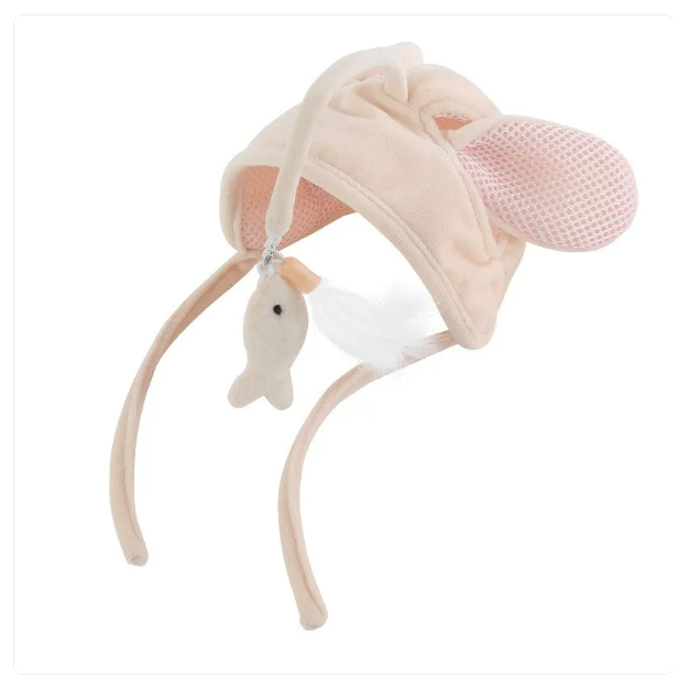 Cat Hat With Pendant - Funny Animal Costume For Cats With Toy