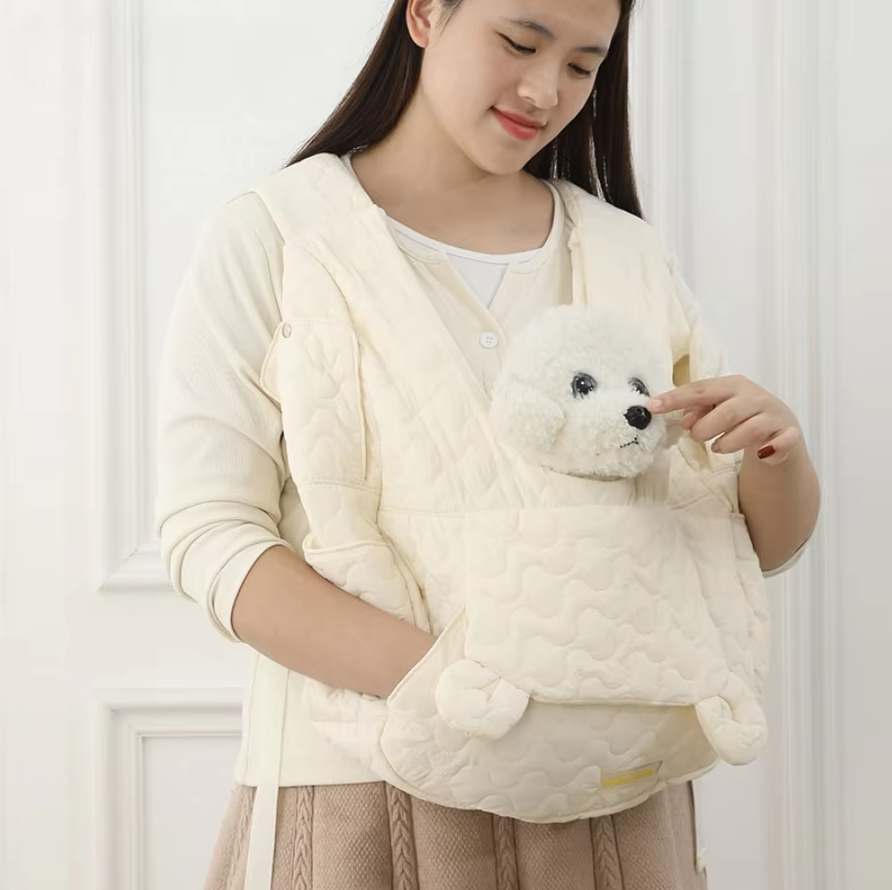 Pet Carrier Waistcoat - Comfortable Stylish Dog and Cat Rucksack for Travelling