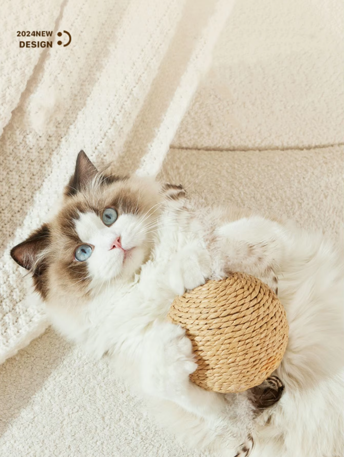 Natural Sisal Ball - Scratch And Play Ball For Cats