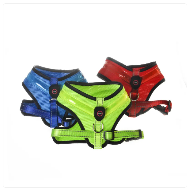 Comfortable Dog Harness With Reflective Stripes - Breathable And Adjustable