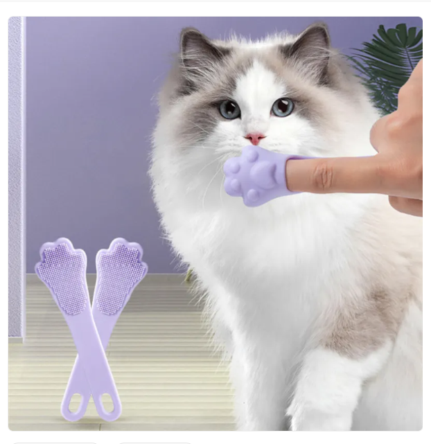 Tongue Scraper For Dogs - Grooming Aid In The Shape Of A Paw For Dental Care