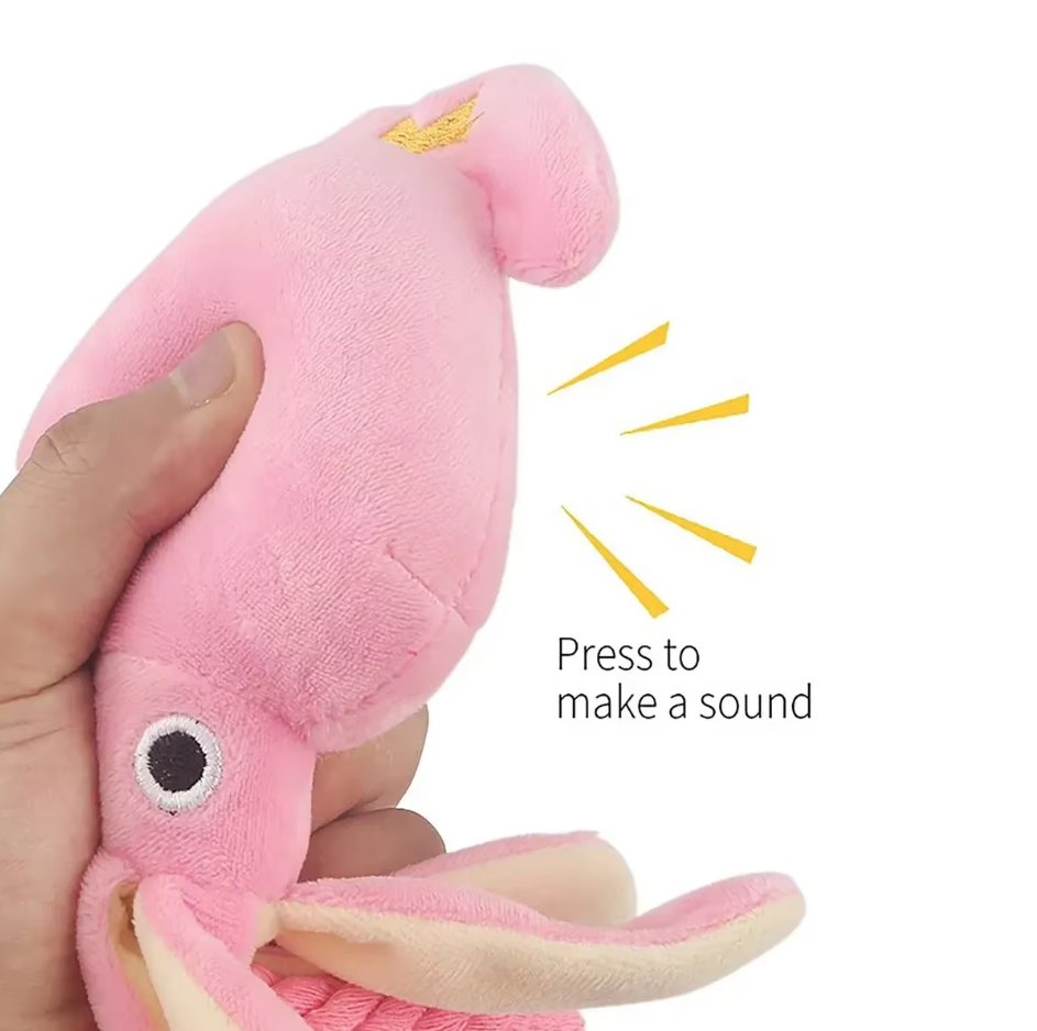 Plush Squid - Interactive Chew Toy For Dogs