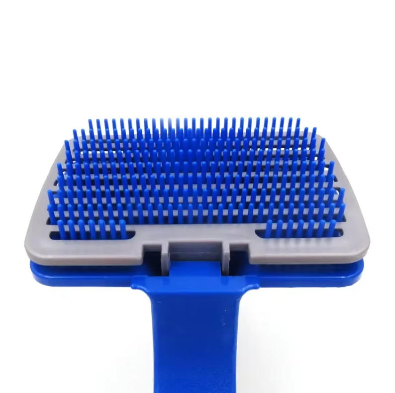 Self-cleaning Pet Brush With Silicone Bristles For Effortless Grooming
