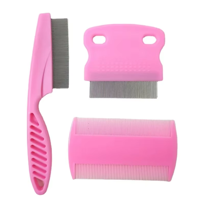 Flea Comb Set For Pets - Fine Tooth Combs For Dogs & Cats