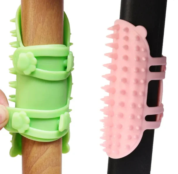 Cat Scratching Brush To Relieve Itching - Multi-colored Silicone Brush For Pets