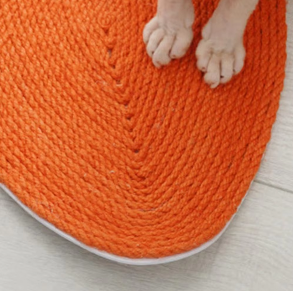 Cat Scratching Mat In Fruit Shape - Watermelon And Carrot Design