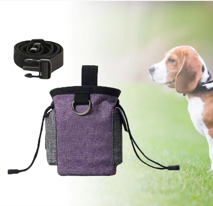 Dog Bag With Foldable Bowl - Portable Bag For Snacks And Accessories