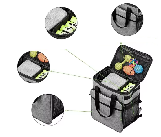 Practical Dog Bag For Travel - Multifunctional With Compartments For Toys And Food