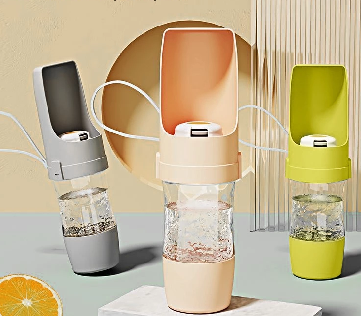 Foldable Water Bottle For Pets With Food Container