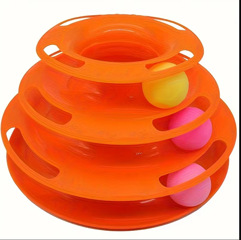 Play Tower With Balls - 3 - Stage Cat Toy