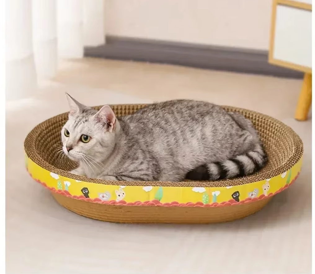 Scratch - Resistant Cat Lying Tray - Robust Scratching Mat With Large Comfort Area